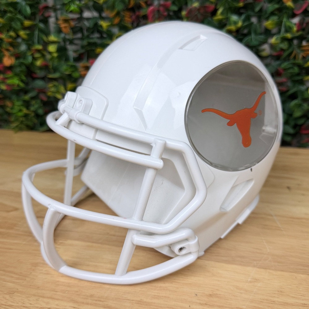 Texas Longhorns Forever Collectibles NCAA Football Helmet Coin Bank White Orange